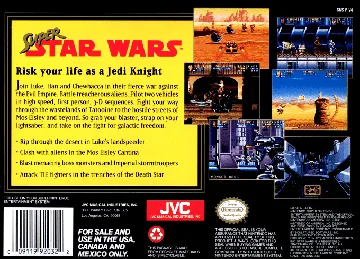 Super Star Wars (USA) (Beta) box cover back